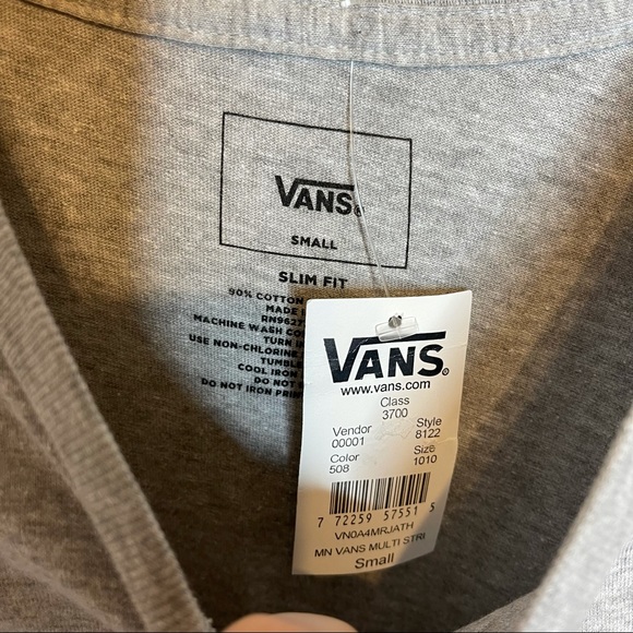 Vans NWT Mens Graphic Striped T-Shirt Sizes S & M - Picture 3 of 4